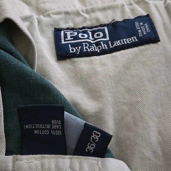POLO Sportsman Military Green Distress 1967 Patchwork Cargo Jeans NWT - Picture 14 of 16